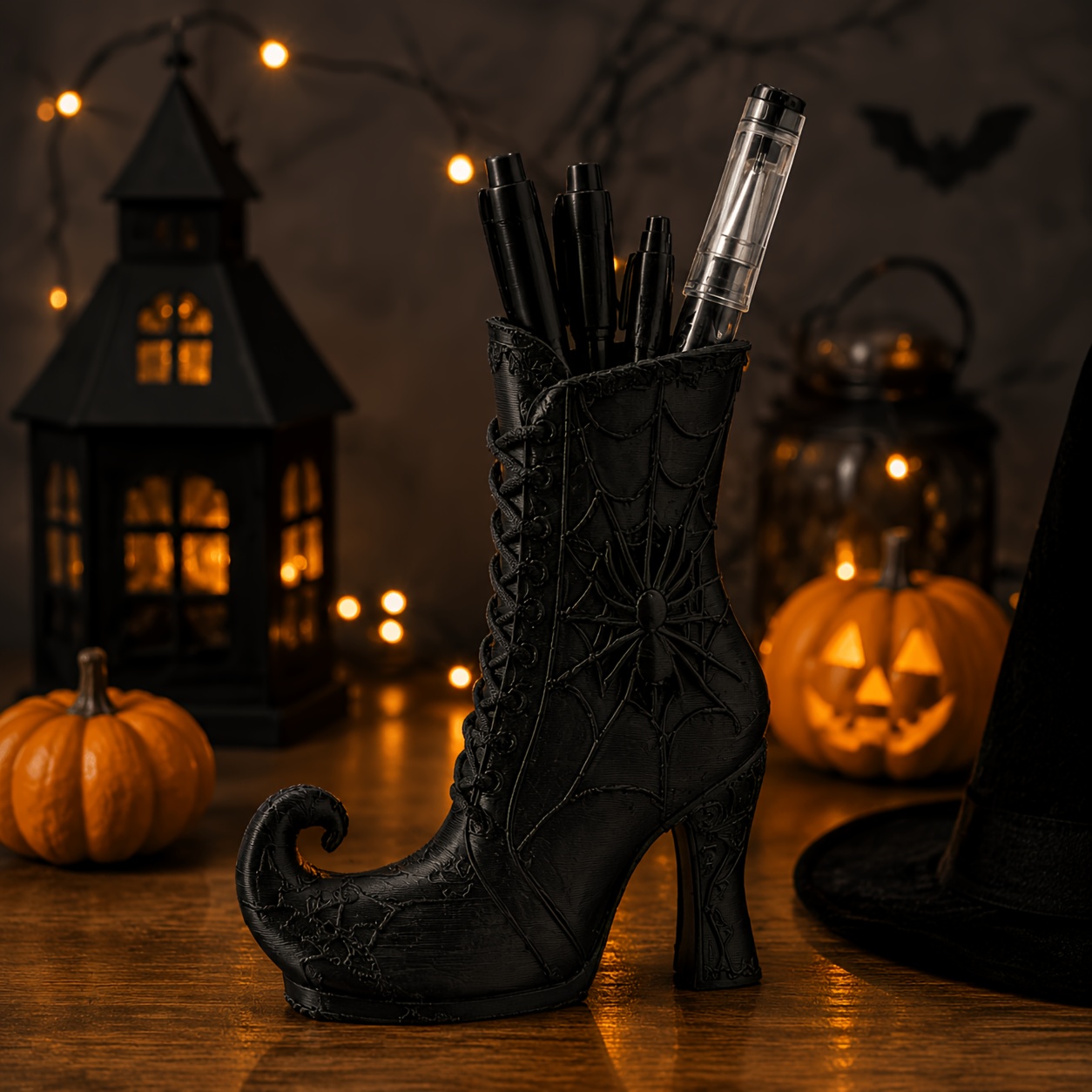 3D Printing Pen For Adults - Gothic Witch Boot Pen Holder with
