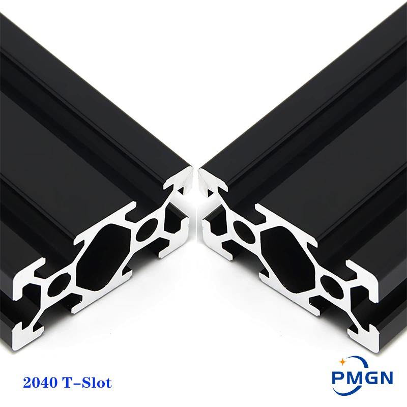 V Slot Aluminum Extrusion - 1PCS BLACK 2040 T-Slot European Standard