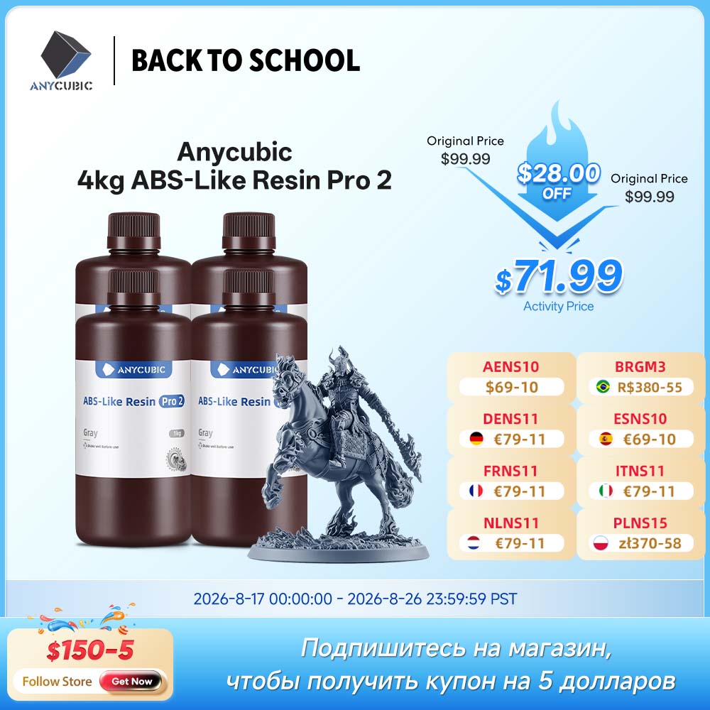 3D Printing Uv Resin - New 2 pieces/lot ANYCUBIC ABS Like+