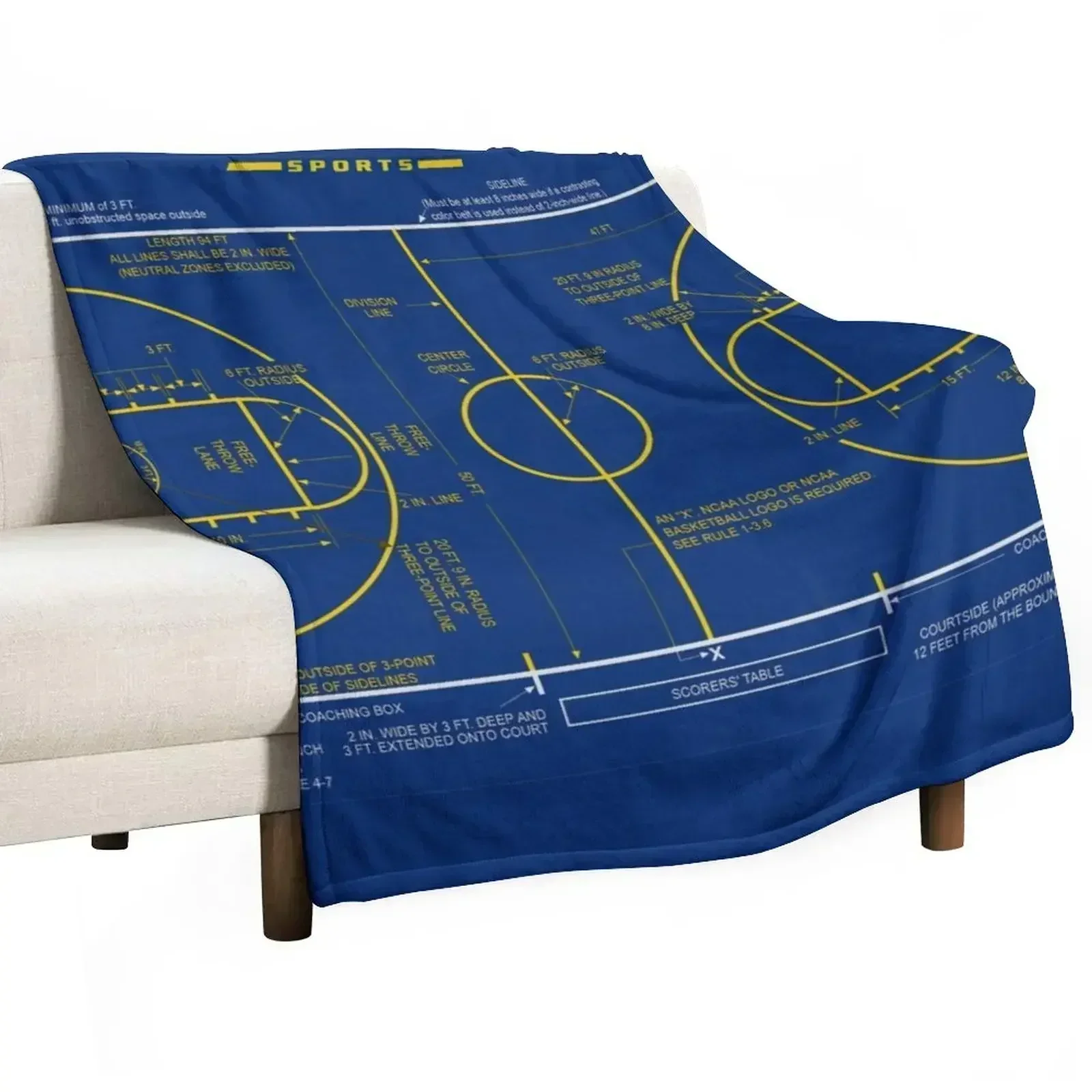 3D Printing Diagram - College Basketball Court Diagram Schematic for