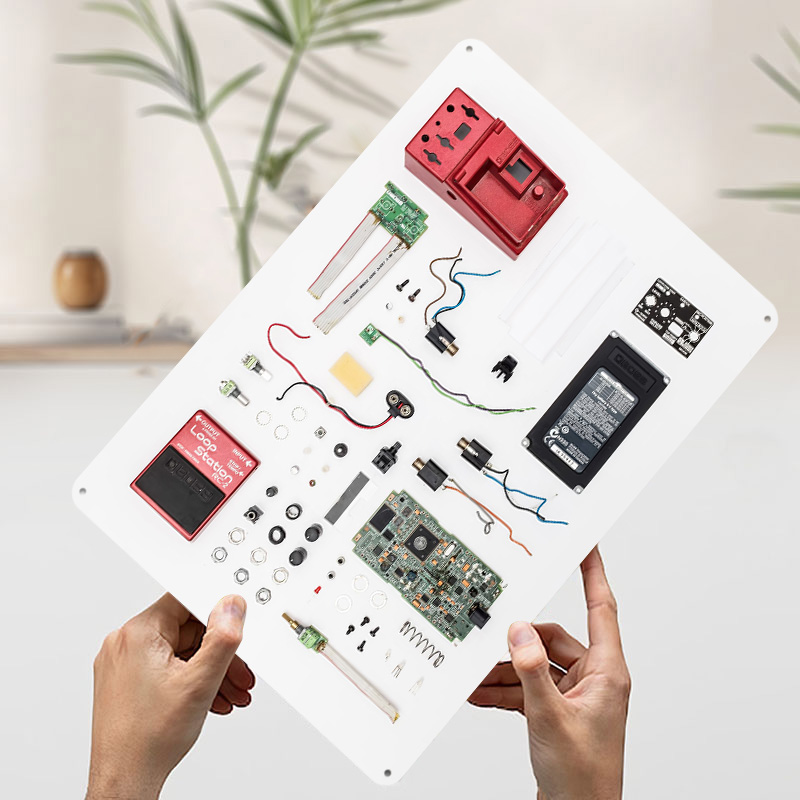 Red Loop Pedal Poster Retro 3D - 3D Printing Wall Loops ulasan dan harga