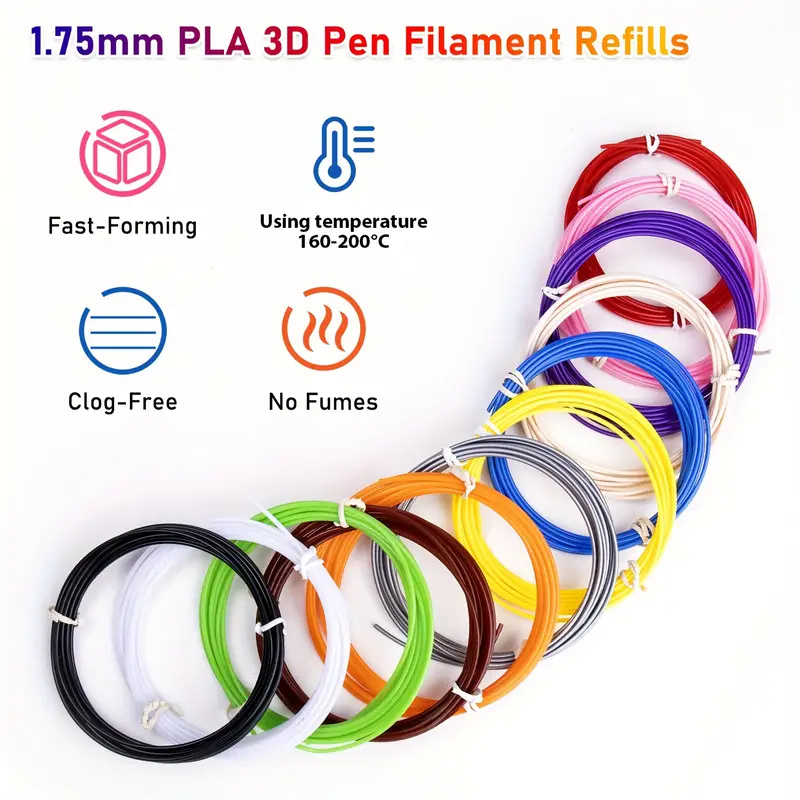 40/32/30 Colors PLA Filament f - 3D Printing Pen For Kids ulasan dan harga