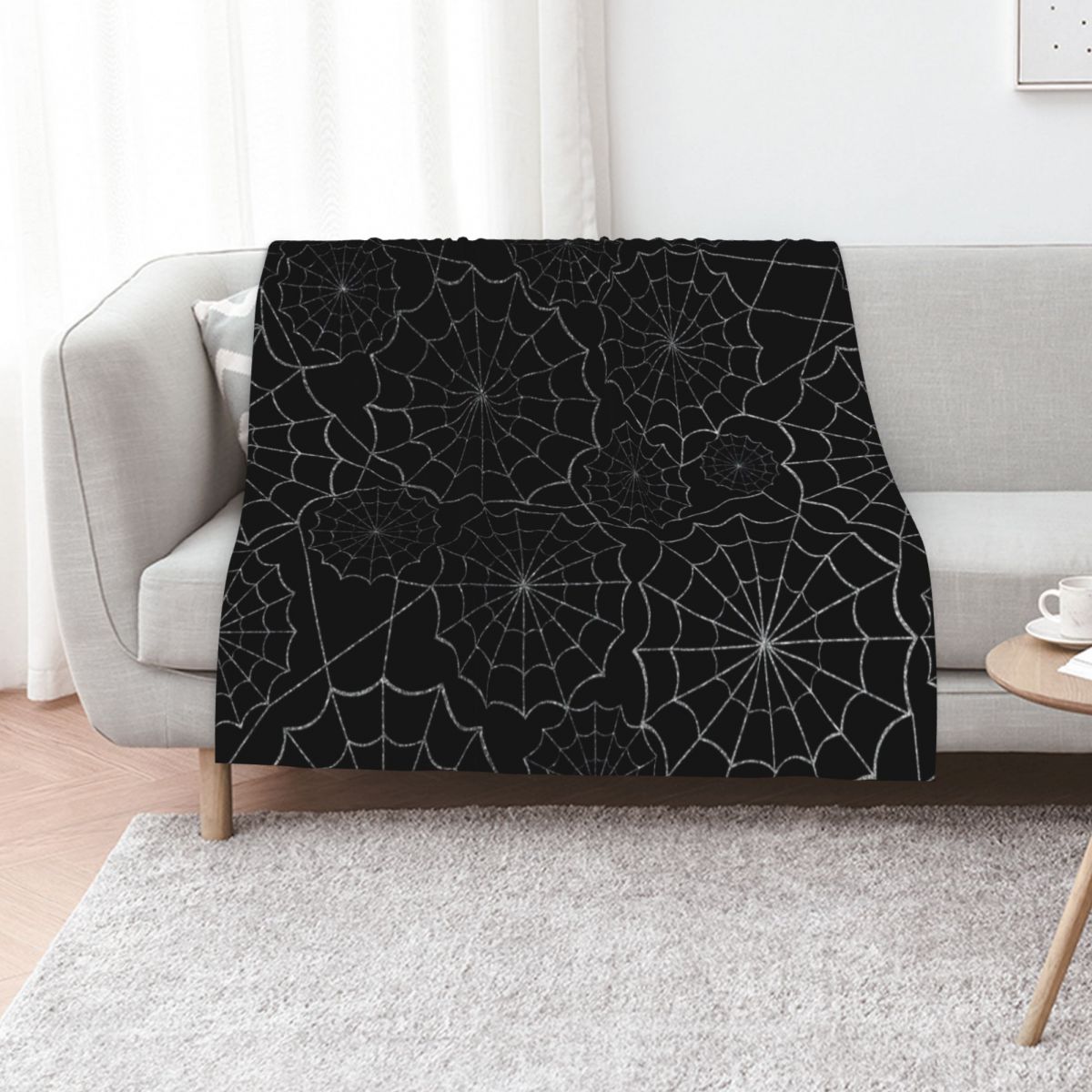 Spider Webs Throw Blanket Outd - 3D Printing Web ulasan dan harga