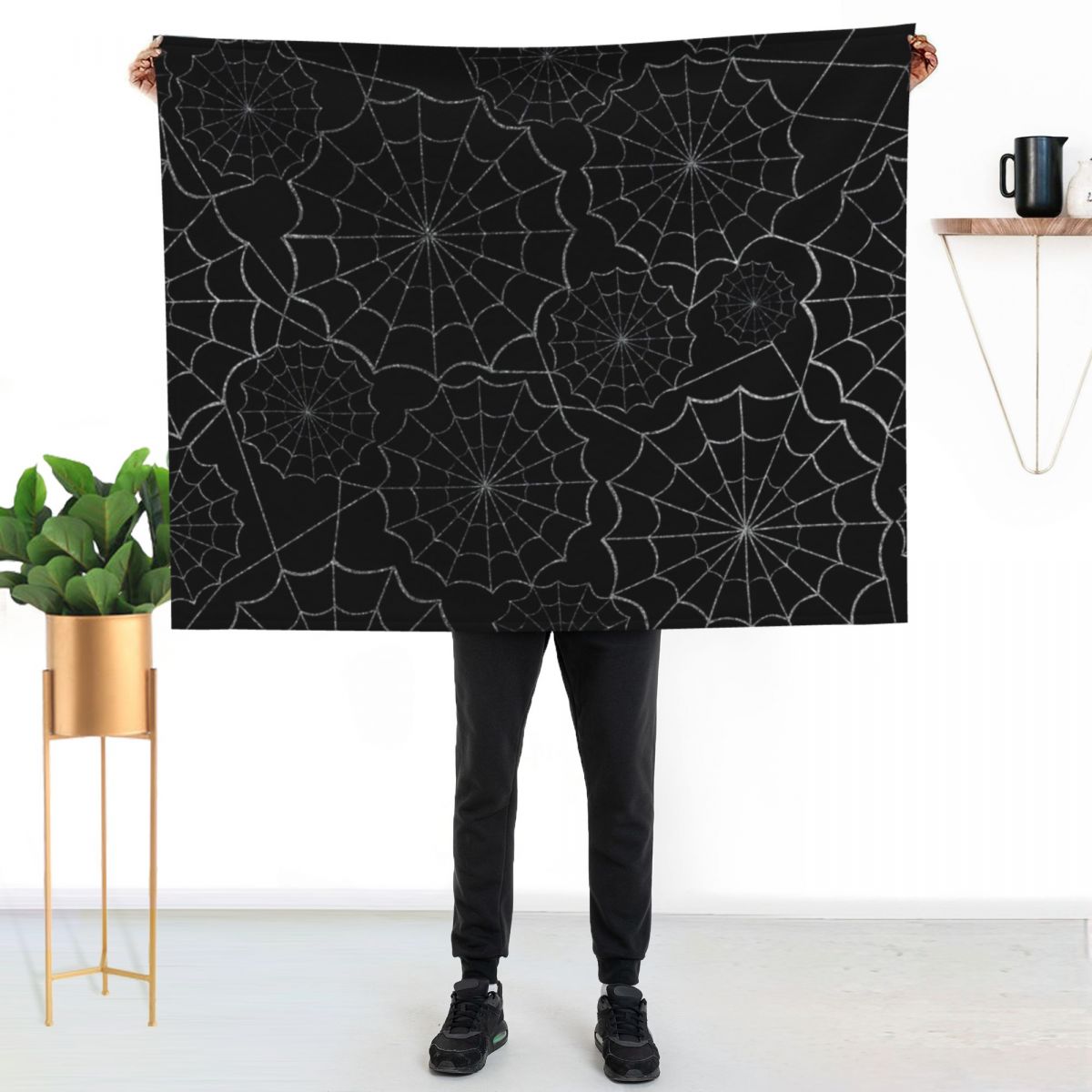 Spider Webs Throw Blanket Outd - 3D Printing Web ulasan dan harga