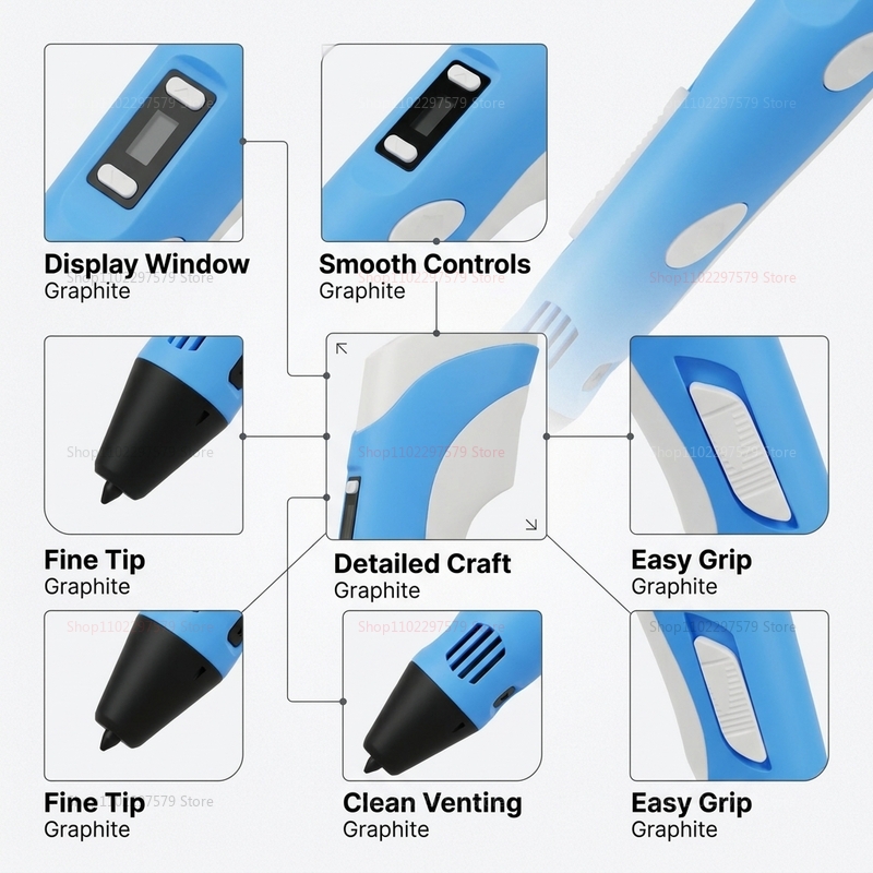 3D Printing Pen with 9M PLA Fi - 3D Printing Pen For Adults ulasan dan harga