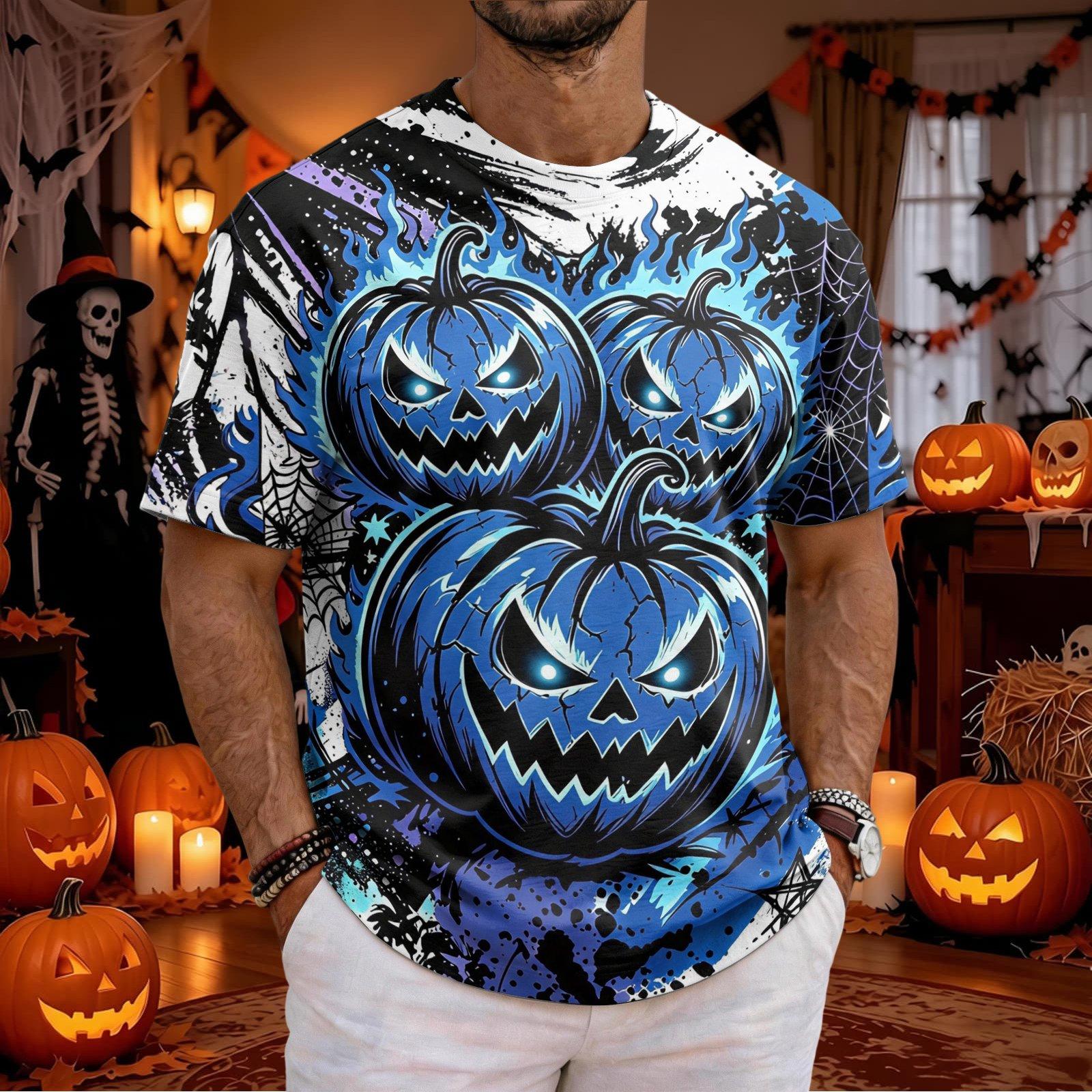 Men Halloween Scary Pumpkin Fa - 3D Printing Web ulasan dan harga