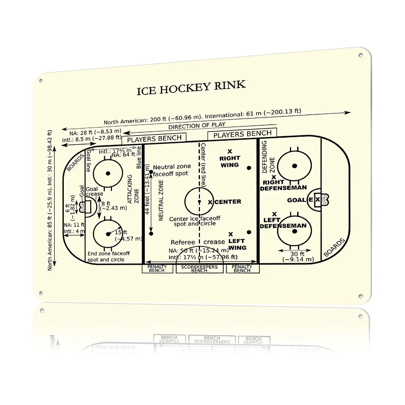 Ice Hockey Rink Diagram 3D Tex - 3D Printing Diagram ulasan dan harga