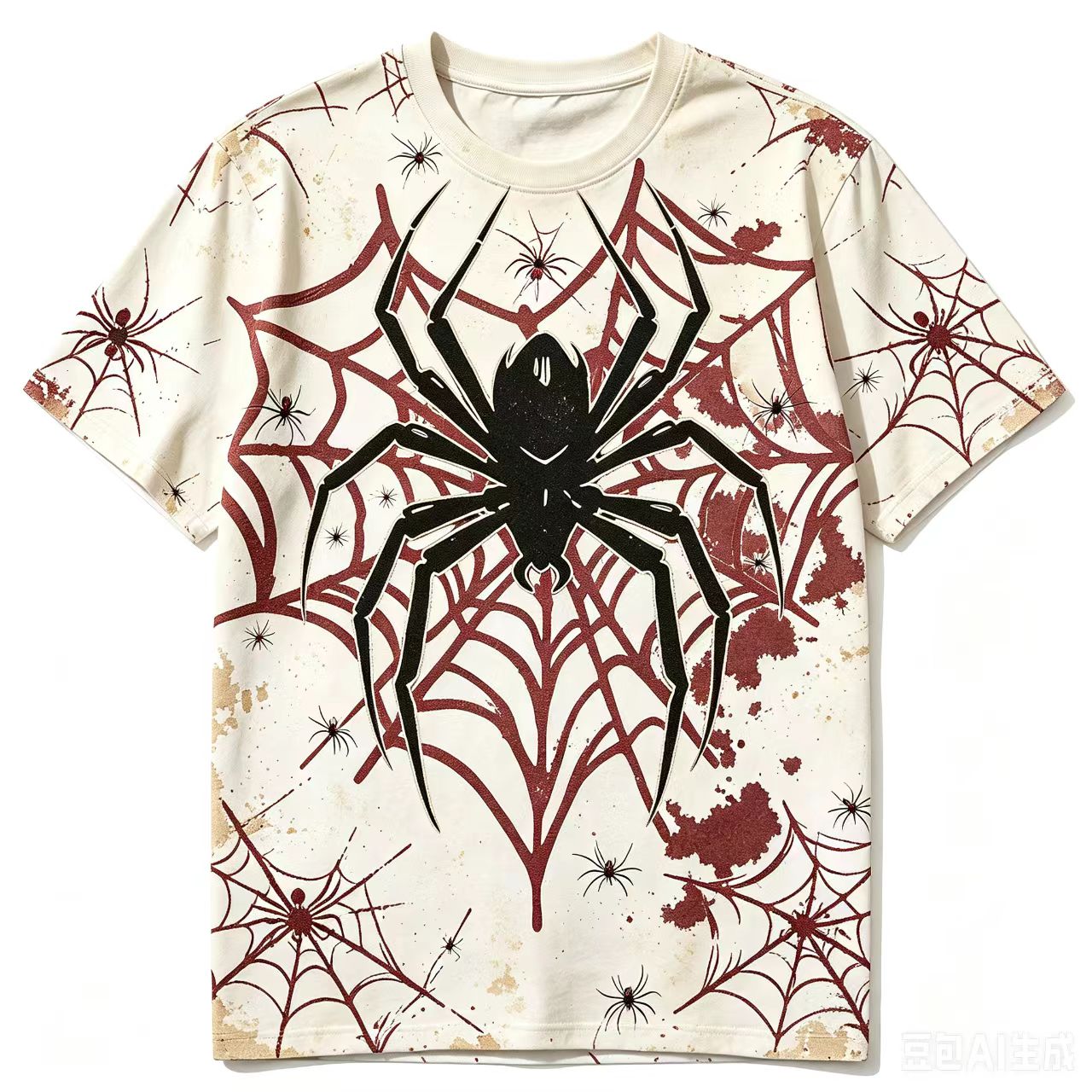 Novel Spider Web T-Shirt Men's - 3D Printing Web ulasan dan harga
