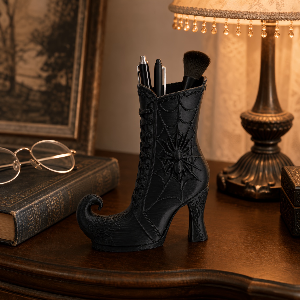 Gothic Witch Boot Pen Holder w - 3D Printing Pen For Adults ulasan dan harga