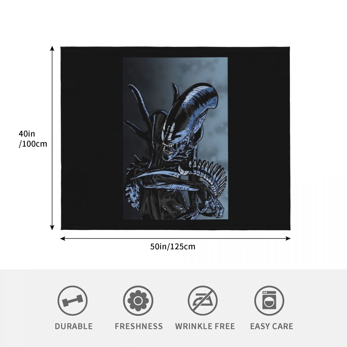 Xenomorph Throw Blanket Cozy N - 3D Printing Xenomorph ulasan dan harga