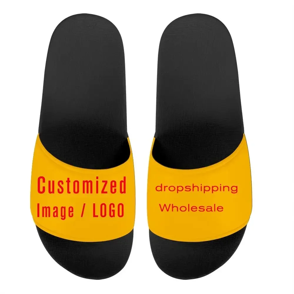 Custom Shoes Men Slippers Flip - 3D Printing Custom ulasan dan harga