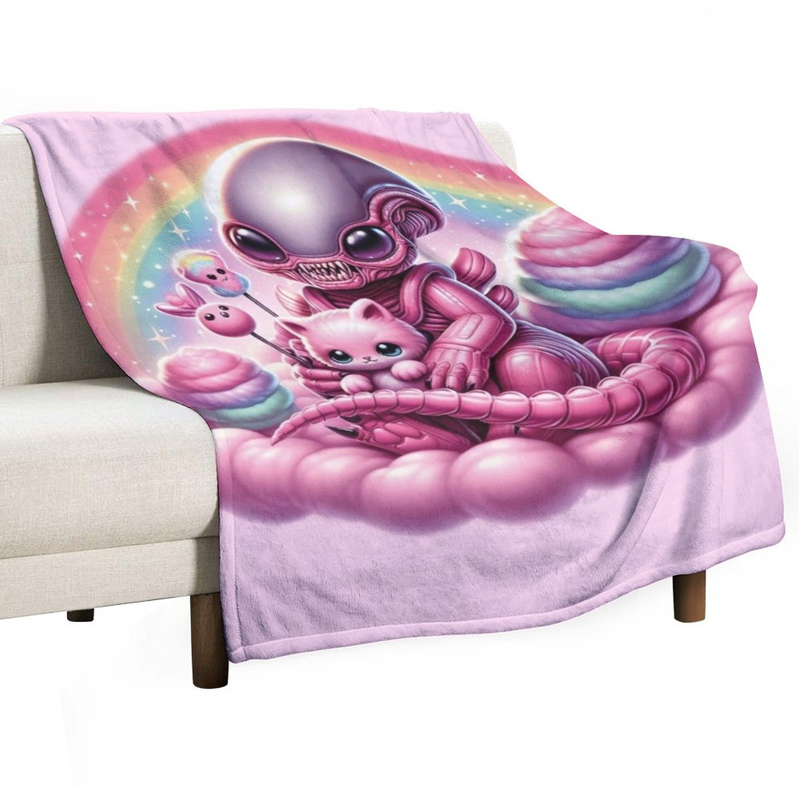 Baby Xenomorph Throw Blanket D - 3D Printing Xenomorph ulasan dan harga