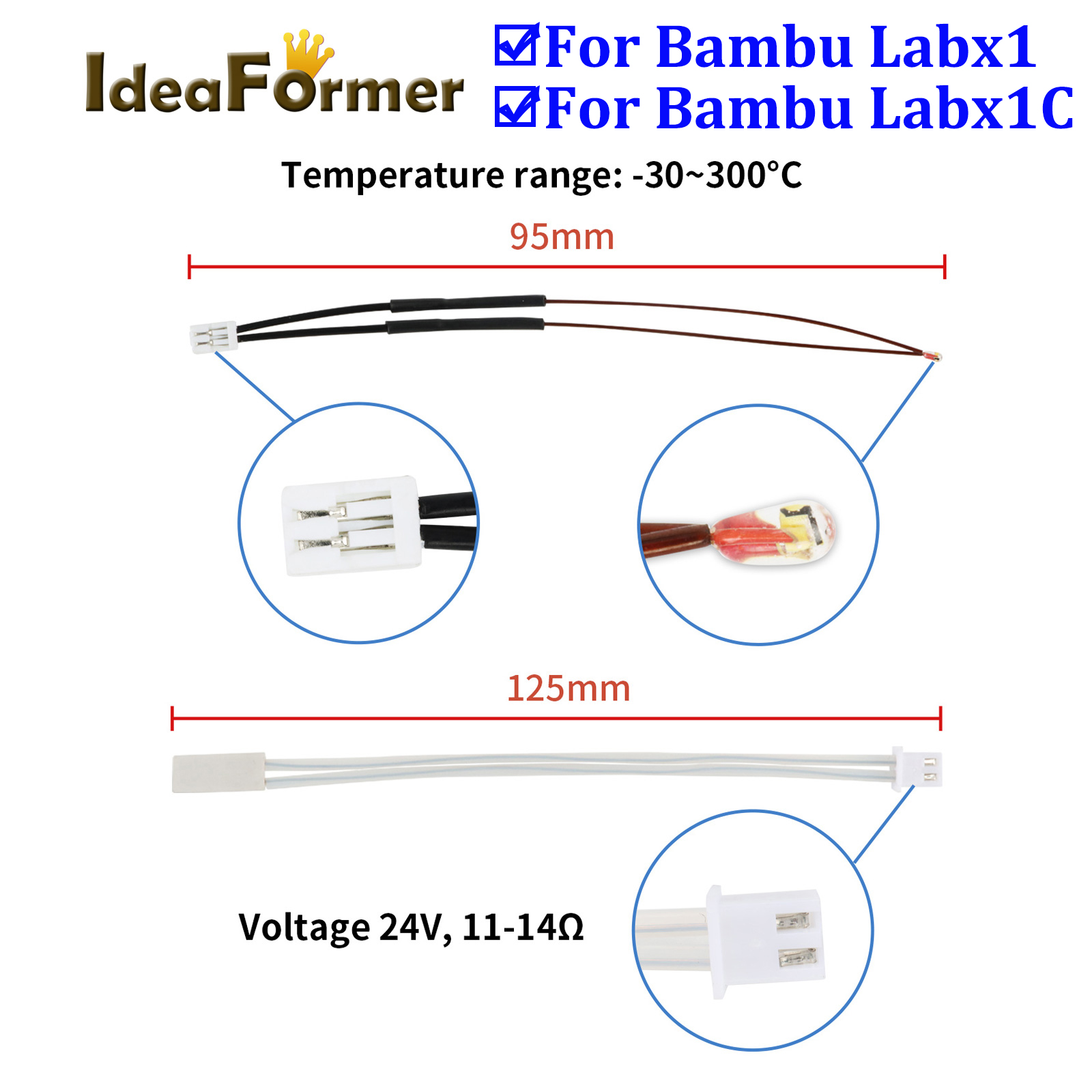 24V 48W Ceramic Cartridge Heat - 3D Printing X1 Carbon ulasan dan harga