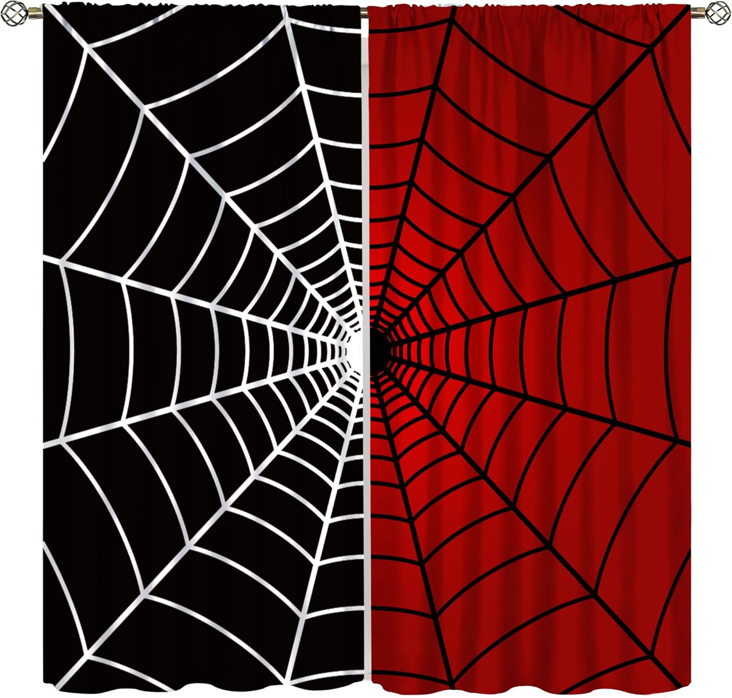 Spider Web Window Curtains, Bl - 3D Printing Web ulasan dan harga