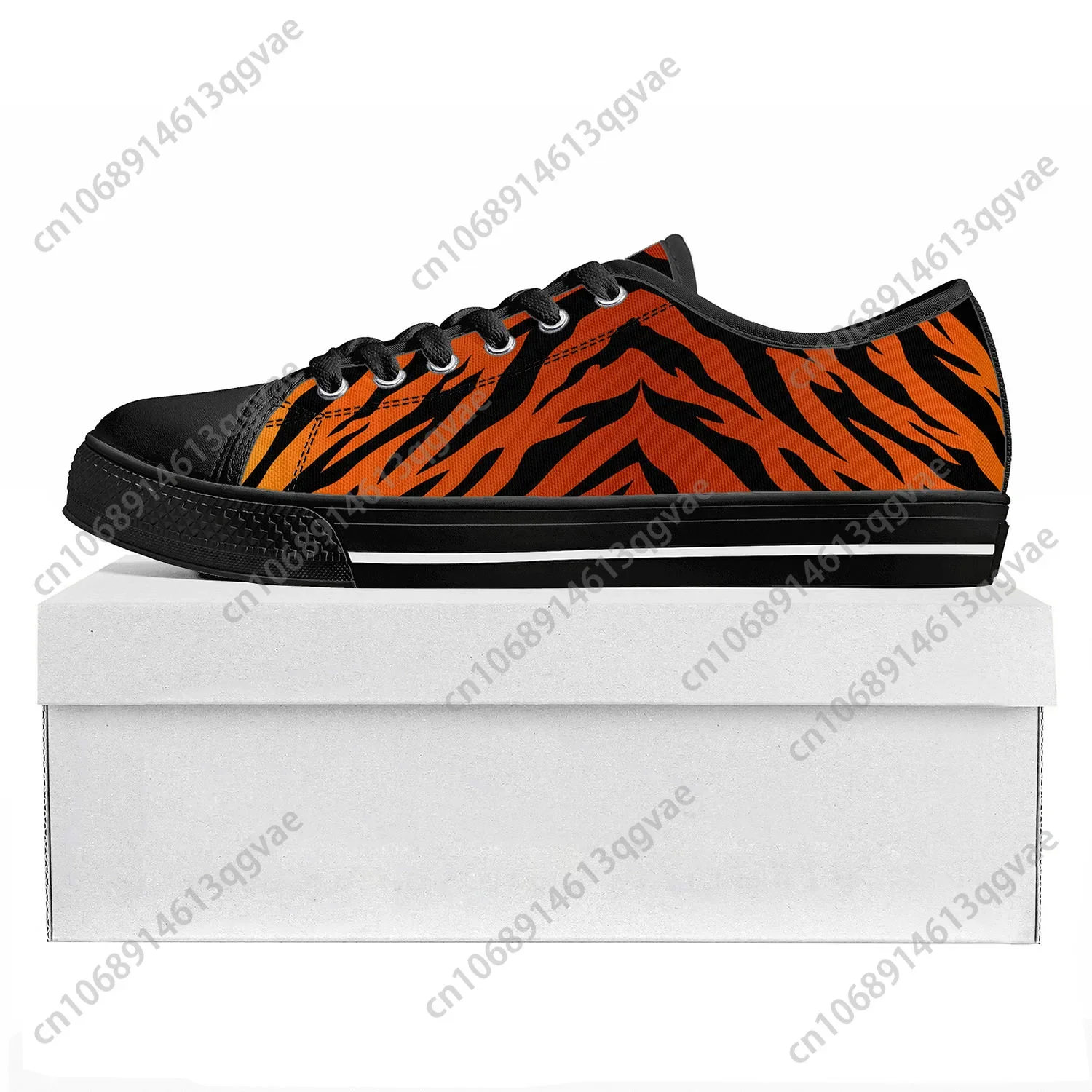 Tiger Stripe 3D Print Low Top  - 3D Printing Custom ulasan dan harga