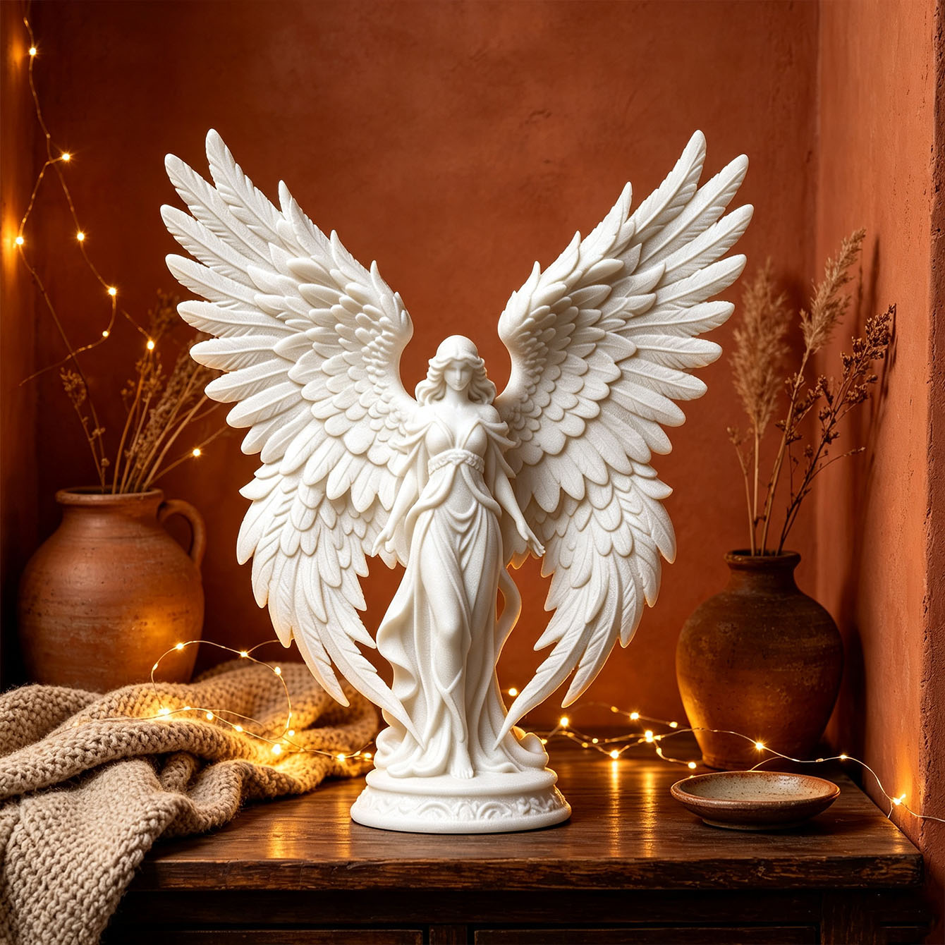 Light Luxury 3D Printed Angel  - 3D Printing Nyc ulasan dan harga