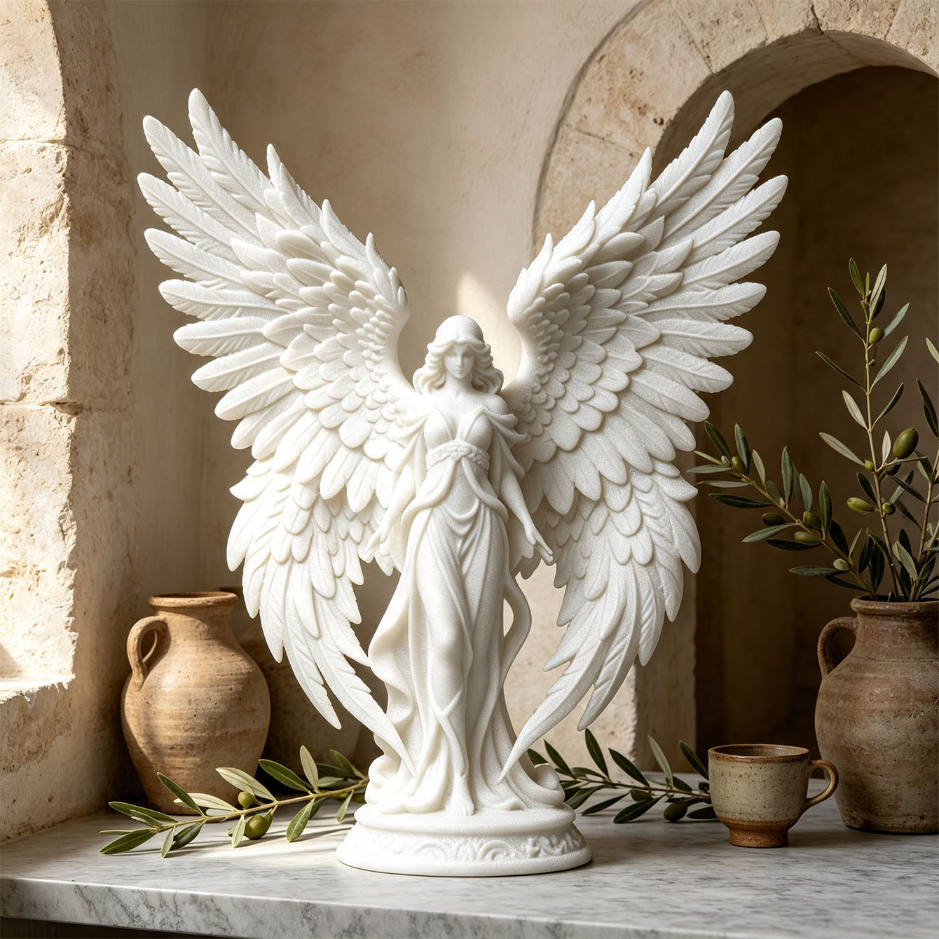 Light Luxury 3D Printed Angel  - 3D Printing Nyc ulasan dan harga
