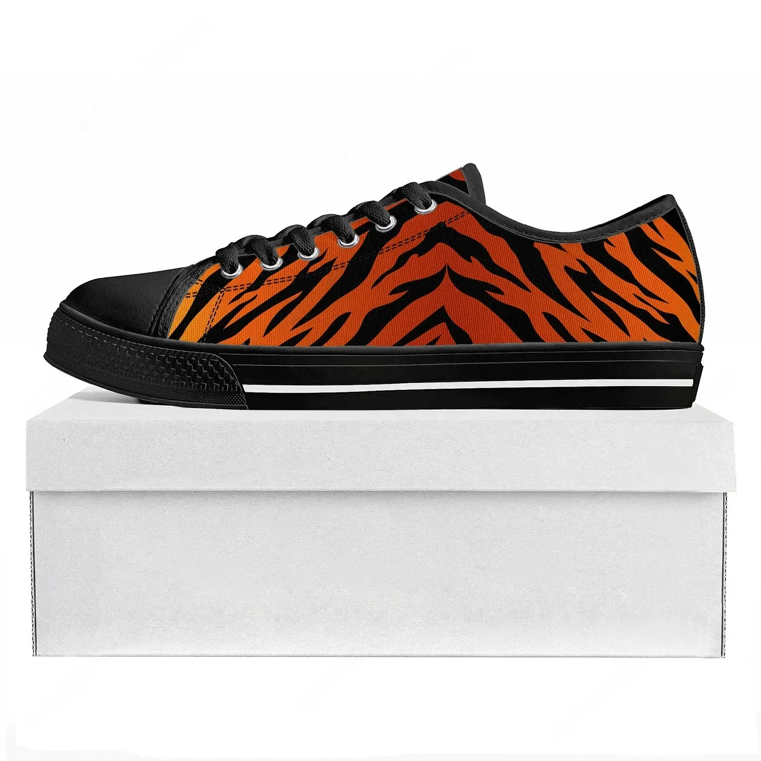 Tiger Stripe 3D Print Low Top  - 3D Printing Custom ulasan dan harga