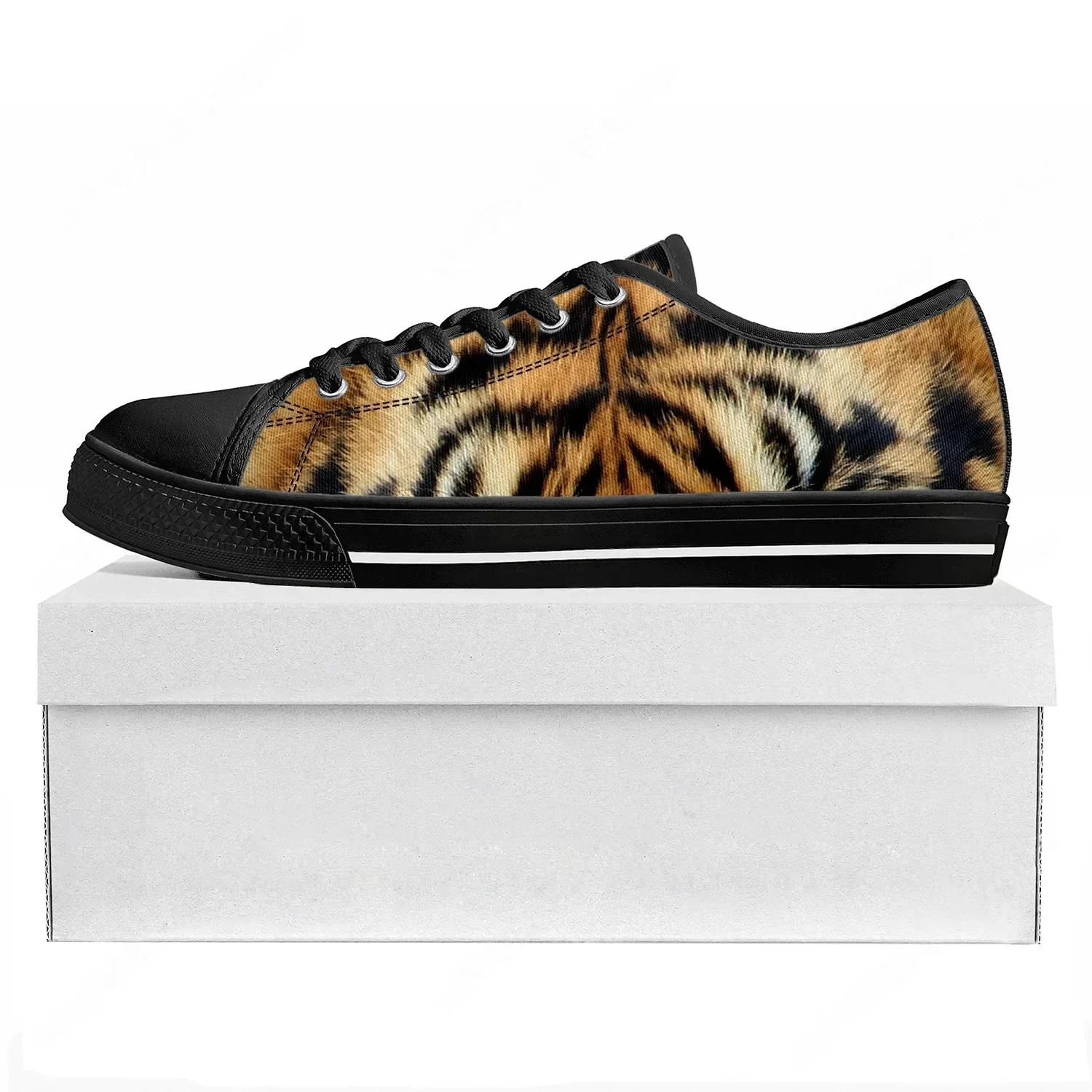Tiger Stripe 3D Print Low Top  - 3D Printing Custom ulasan dan harga