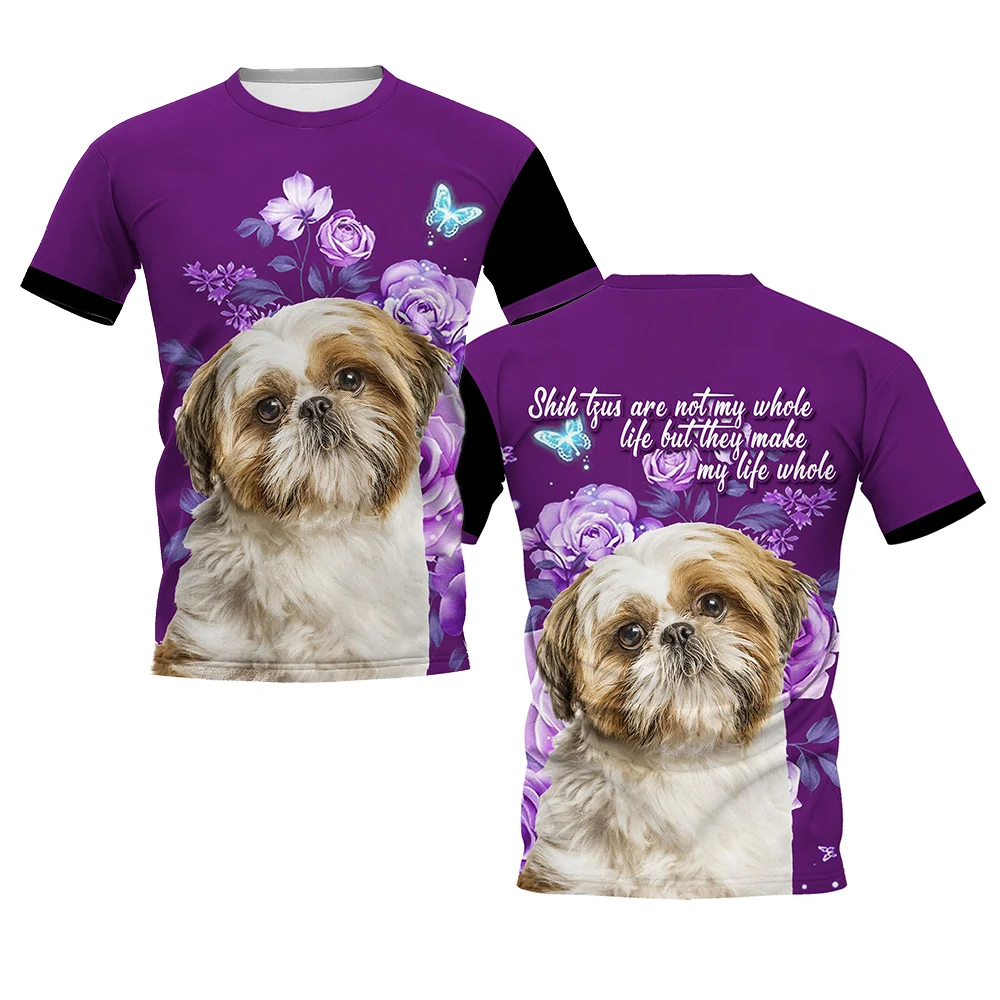 HX Shih Tzu T-shirts Dog Make  - 3D Printing Maket ulasan dan harga