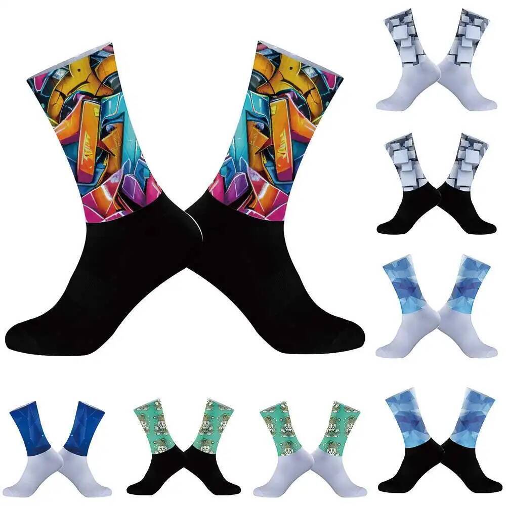 Cycling Socks Men Bicycle Spor - Silicone Sock Hotend ulasan dan harga
