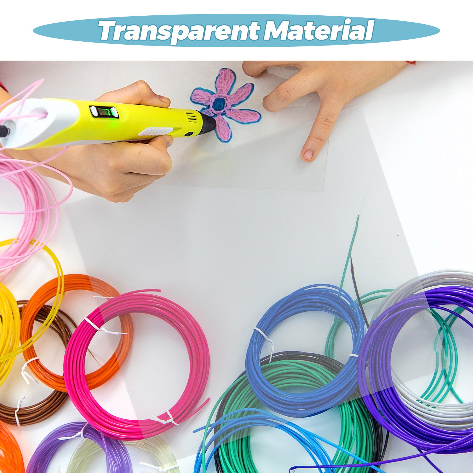 10Pcs Clear PVC 3D Printing Pe - 3D Printing Pen For Adults ulasan dan harga